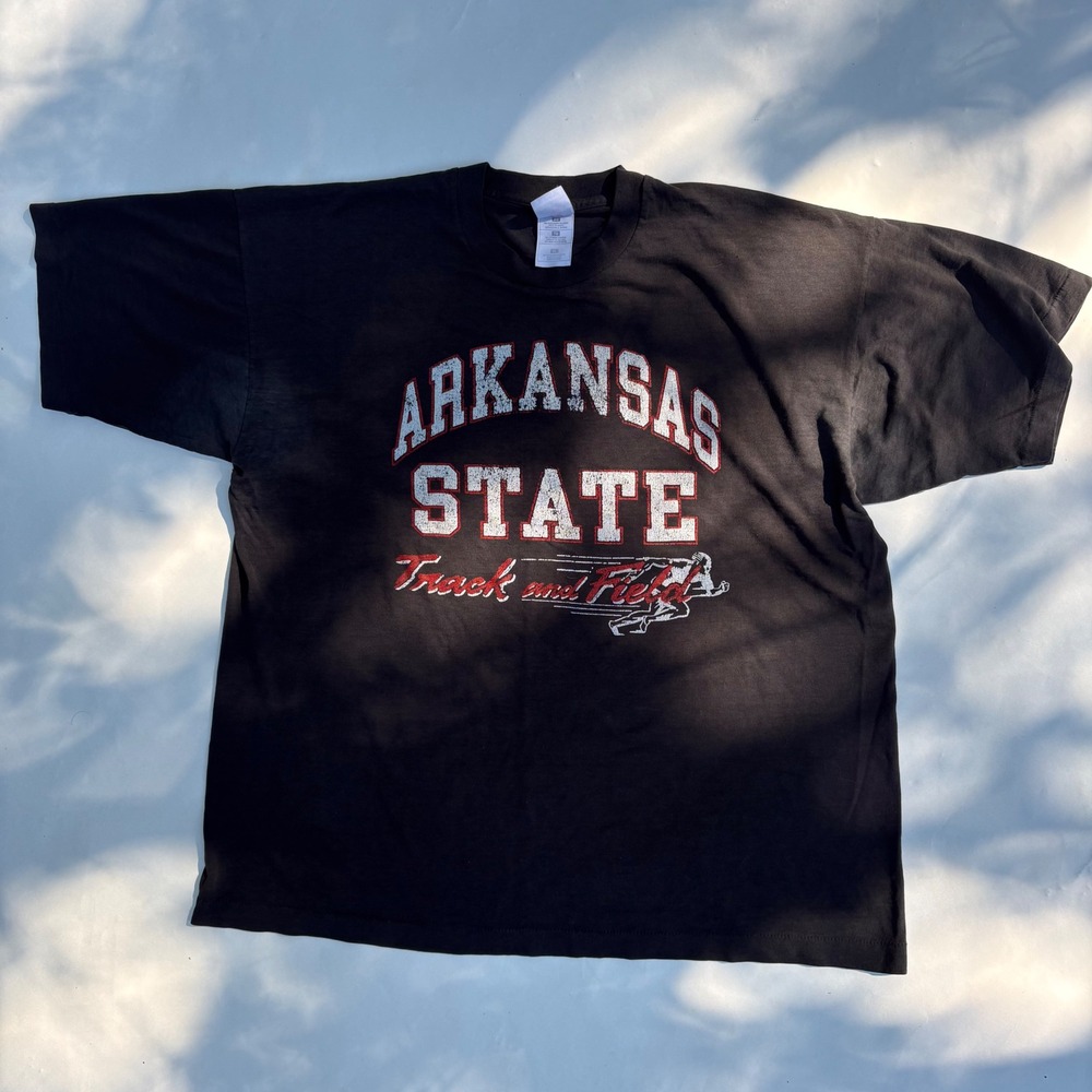 Vintage Arkansas State Track and Field T Shirt XL Fruit of the Loom Best 90s